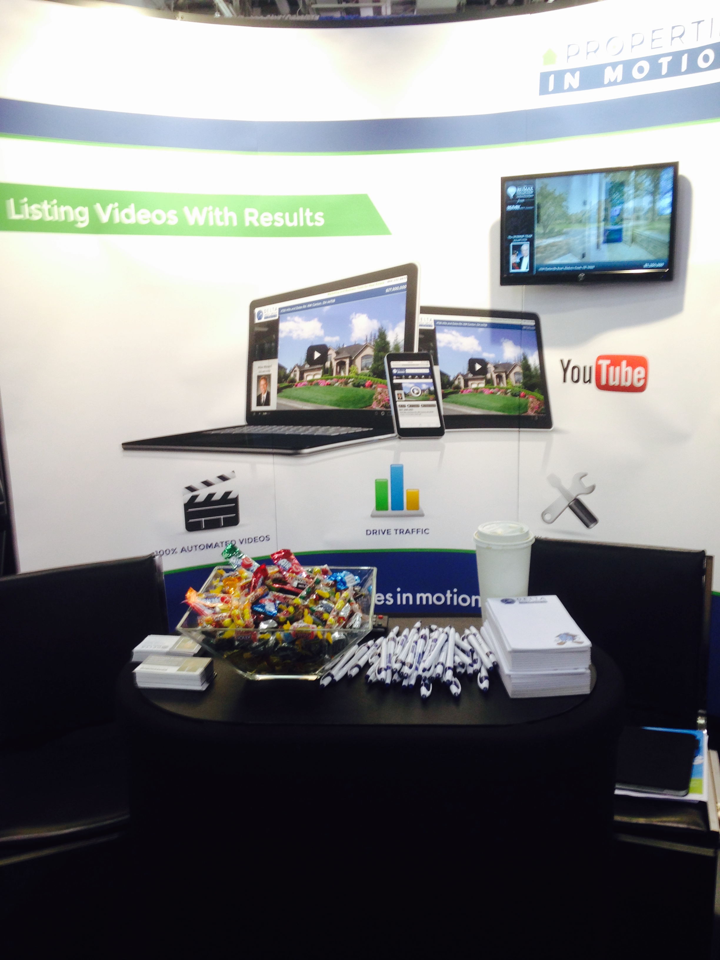 2014 TriplePlay REALTOR Expo booth picture for Properties In Motion.